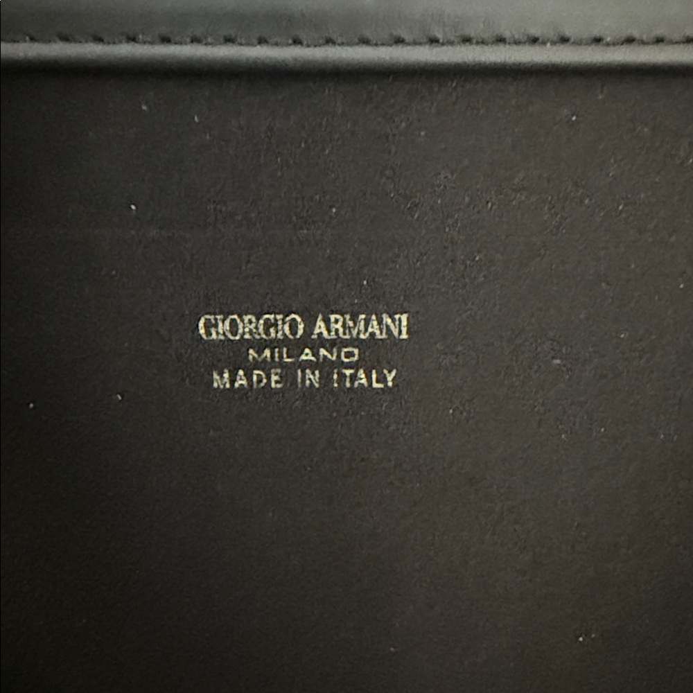 Giorgio Armani Pink-Red Leather Evening Clutch Silver Frame Chain Strap - Picture 7 of 10